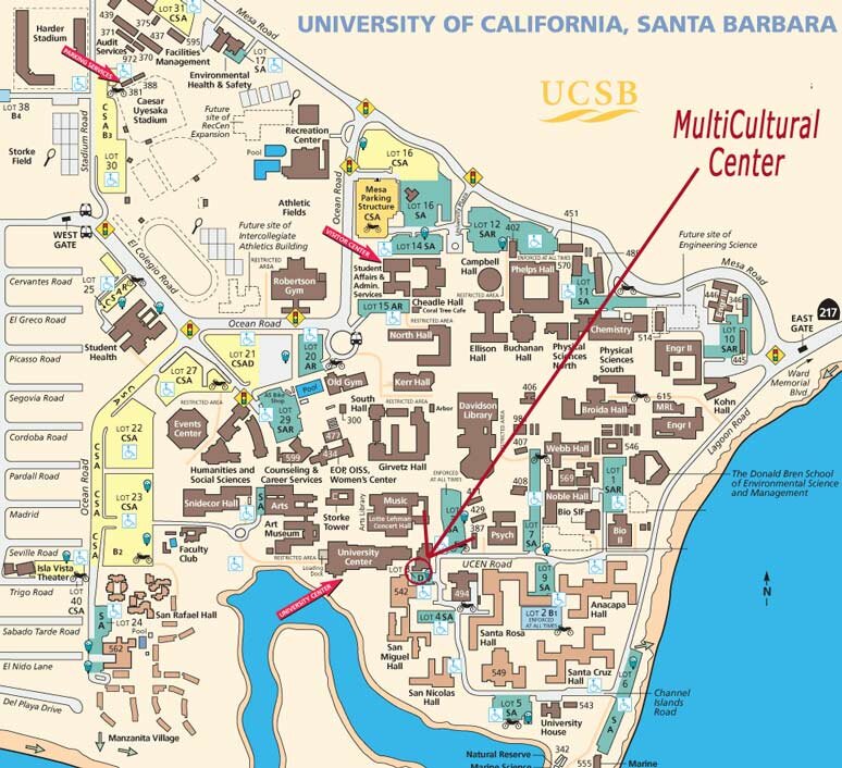 UCSB Map - MultiCultural Center